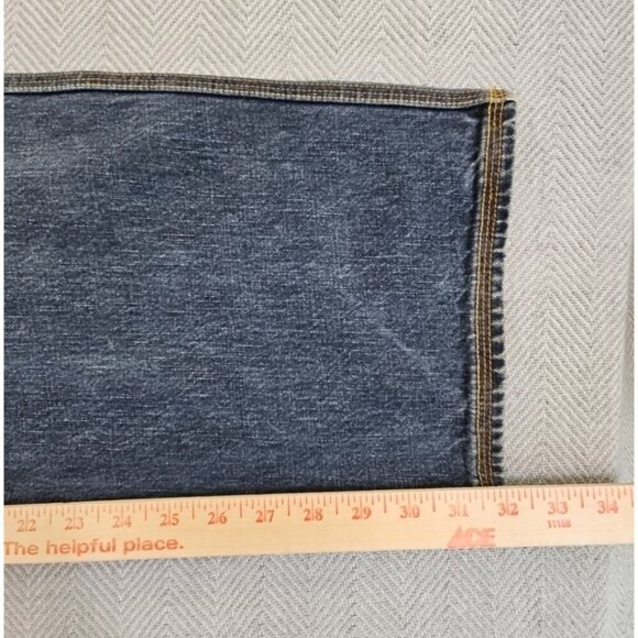 Sean John Jeans Men’s 32x32 Blue Y2K Hip Hop Baggy Wide Leg Denim Zip Pockets - Picture 6 of 13